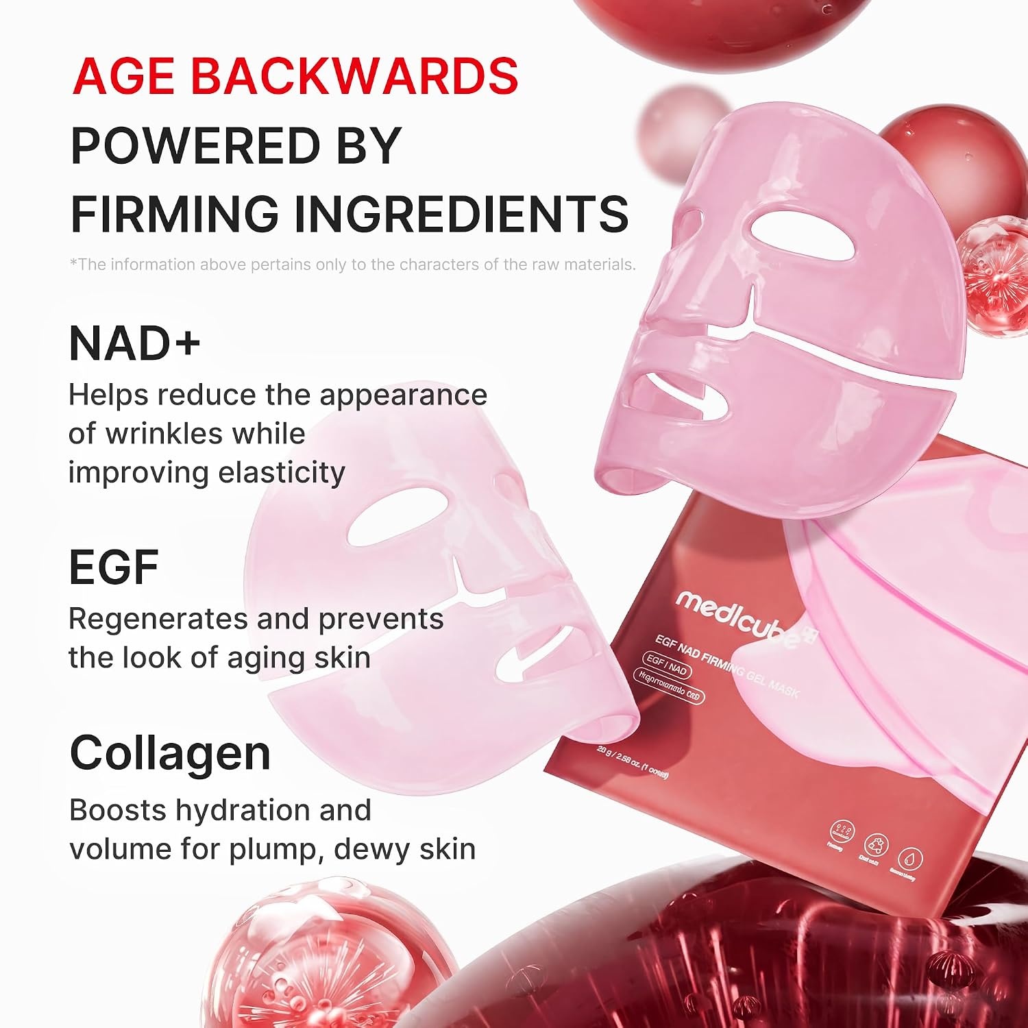 image:imagemedicube PDRN amp NAD EGF Gel Mask Duo Hydration Barrier amp Firming Care Salmon DNA PDRN Gel Mask amp NAD EGF Gel Mask for Hydration Barrier Support amp Firming Care Korean Skincare