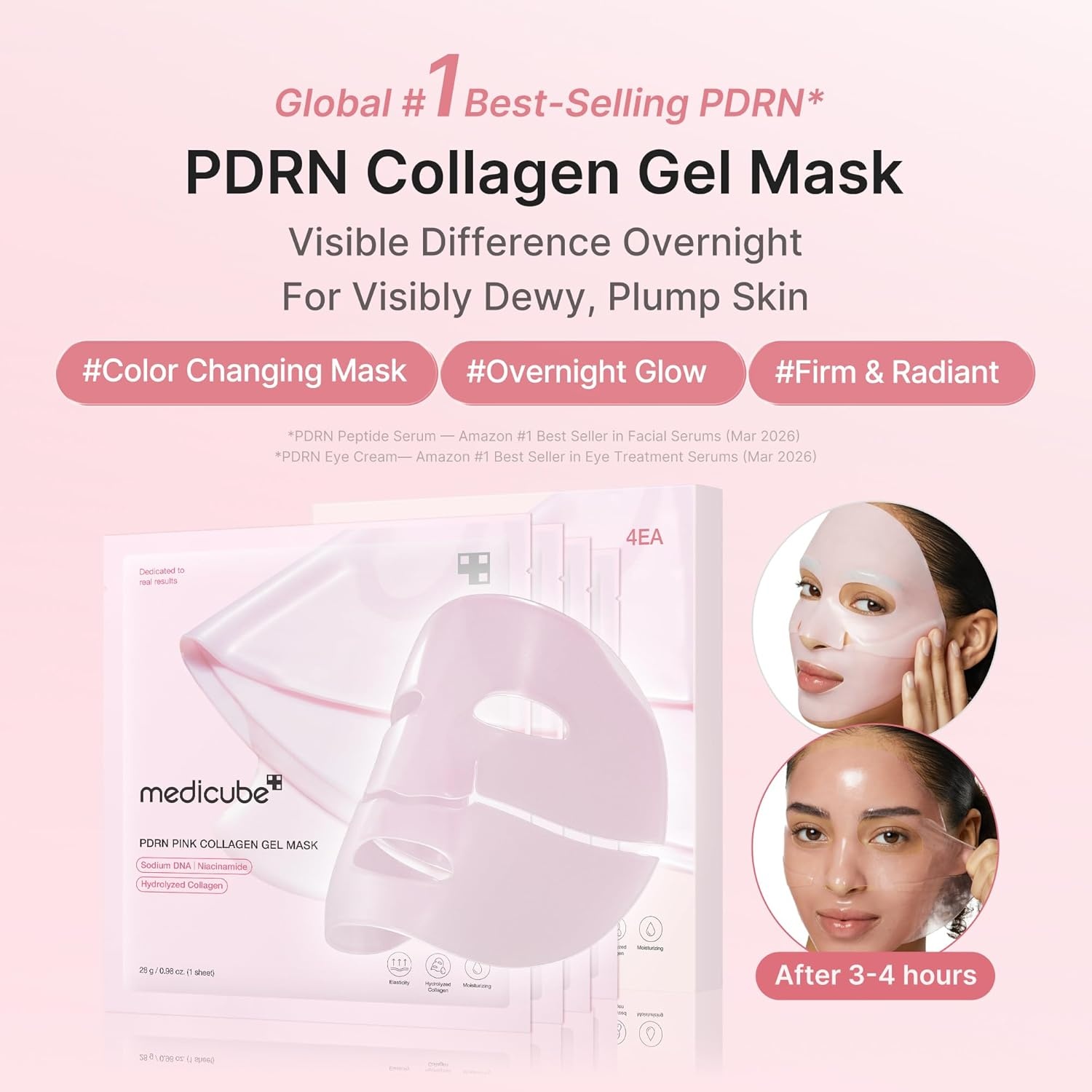 image:imagemedicube PDRN amp NAD EGF Gel Mask Duo Hydration Barrier amp Firming Care Salmon DNA PDRN Gel Mask amp NAD EGF Gel Mask for Hydration Barrier Support amp Firming Care Korean Skincare