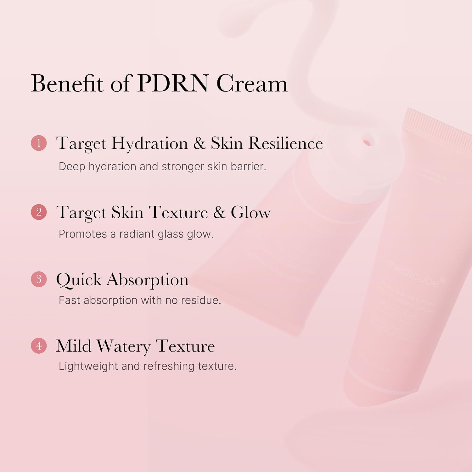 image:imagemedicube Rose PDRN Pink Hyaluronic Moisturizing Cream Blemish Relief Hydration amp Elasticity Care For the Look of Uneven Skin Tone amp Pores Korean Skincare 169 fl ozSalmon DNA PDRN