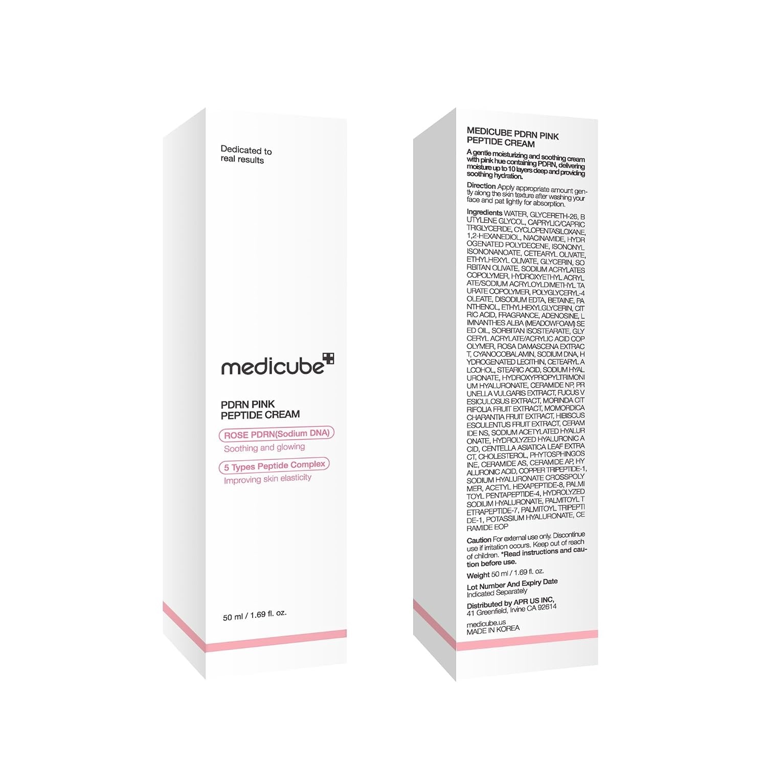 image:imagemedicube Rose PDRN Pink Hyaluronic Moisturizing Cream Blemish Relief Hydration amp Elasticity Care For the Look of Uneven Skin Tone amp Pores Korean Skincare 169 fl ozRose