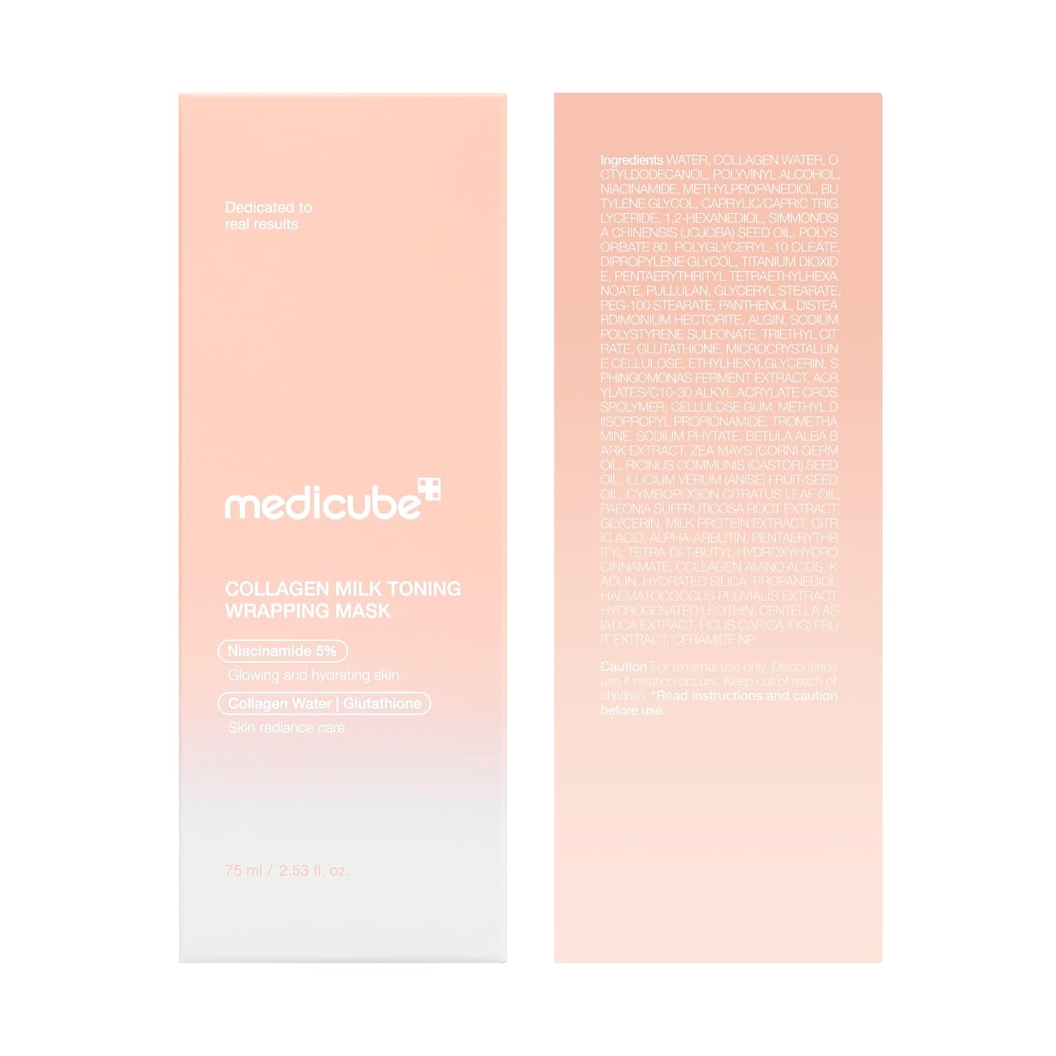 image:imagemedicube Wrapping Mask Collagen Glazed Milky Glow Daytime Peel Off Mask Pack of 2