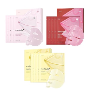medicube Gel Mask Trio – PDRN, NAD, Kojic Acid Hydrogel Mask Set (3-Pack) | Hydrogel Mask Set with 3 Targeted Formulas for Hydration, Firming & Radiance, Korean Skincare