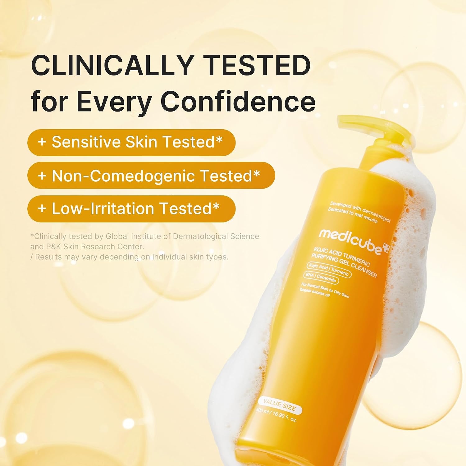 image:imagemedicube Kojic Acid Turmeric Jelly To Foam Cleanser Pack of 2169 Fl Oz Pack of 1