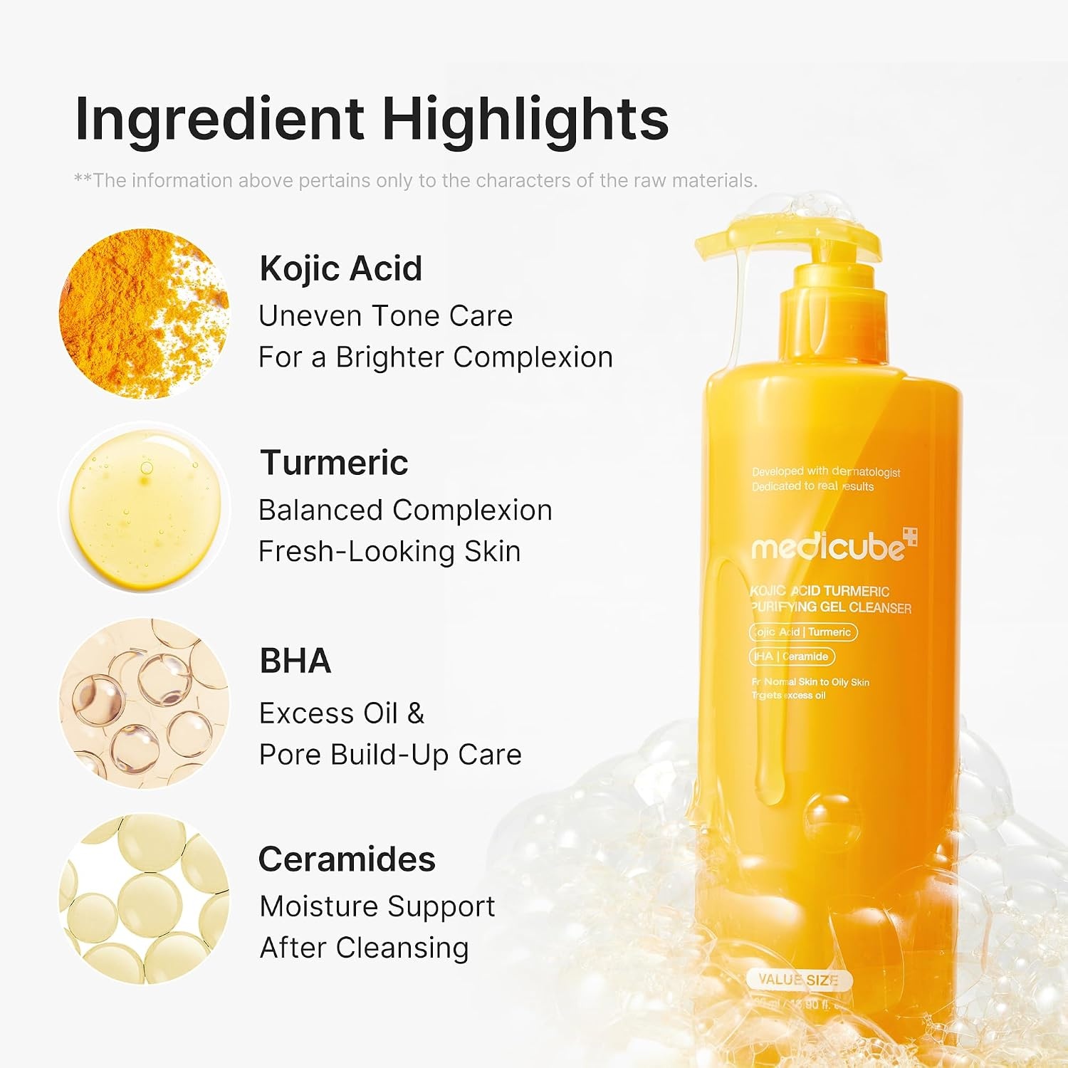 image:imagemedicube Kojic Acid Turmeric Jelly To Foam Cleanser Pack of 2169 Fl Oz Pack of 2