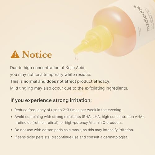 image:imagemedicube Kojic Acid Turmeric Smoothing Toner for Face amp Body Lightweight Toner for Balancing Uneven Skin Tone amp Texture Niacinamide Glycolic Acid for Clear Glass Skin 845 floz Pack of 21 Count Pack of 2