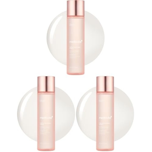 image:imagemedicube Triple Collagen Toner Hydrolyzed Atelo amp Soluble Collagen for Deep Hydration amp Plump Skin FastAbsorbing Formula for AllDay Suppleness Korean Skincare 473 floz Pack of 31 Count Pack of 3