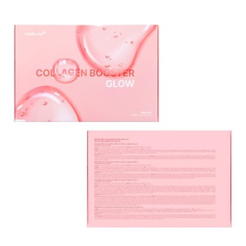 image:imagemedicube Glass Skin Collagen Trial Kit Korean Skincare Set and Kit Gifts for women 4Step Skincare Set for glowy skin Travel Size Pack of 24 Count Pack of 2
