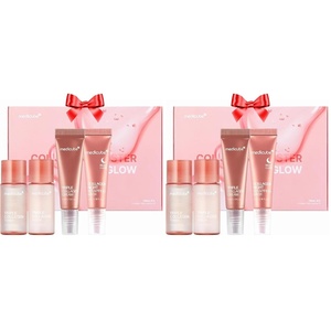 medicube Glass Skin Collagen Trial Kit | Korean Skincare Set and Kit | Gifts for women | 4-Step Skincare Set for glowy skin | Travel Size (Pack of 2)(4 Count (Pack of 2))