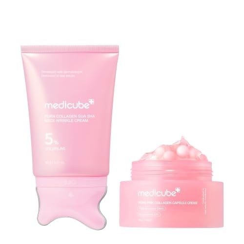 image:imagemedicube PDRN Face amp Neck Firming Duo Gua Sha Cream and Capsule Cream