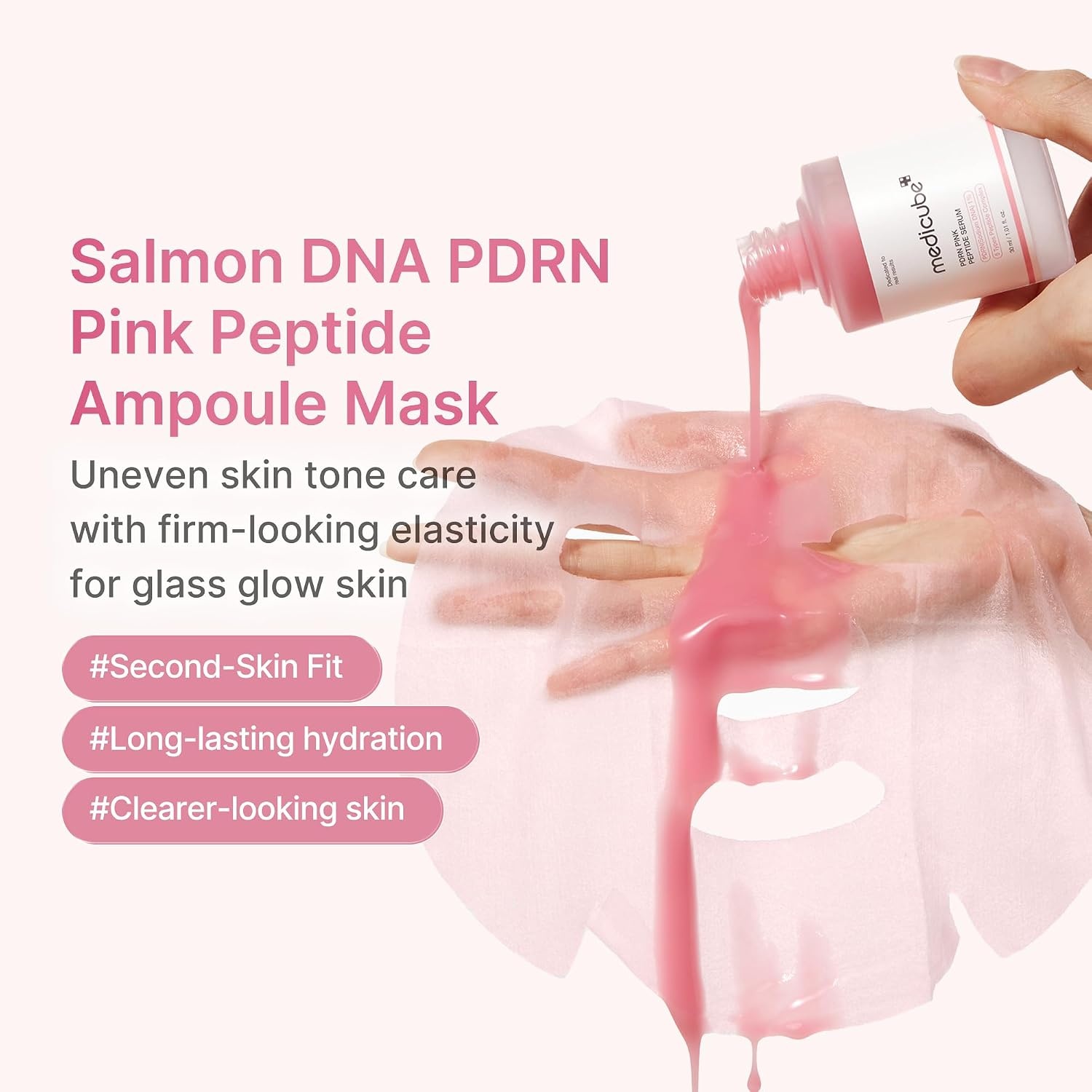 image:imagemedicube PDRN Pink Peptide Ampoule Sheet Mask 10EA Pack of 210 Count Pack of 1