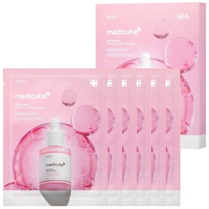 medicube PDRN Pink Peptide Ampoule Sheet Mask 10EA (Pack of 2)(6 Count (Pack of 1))