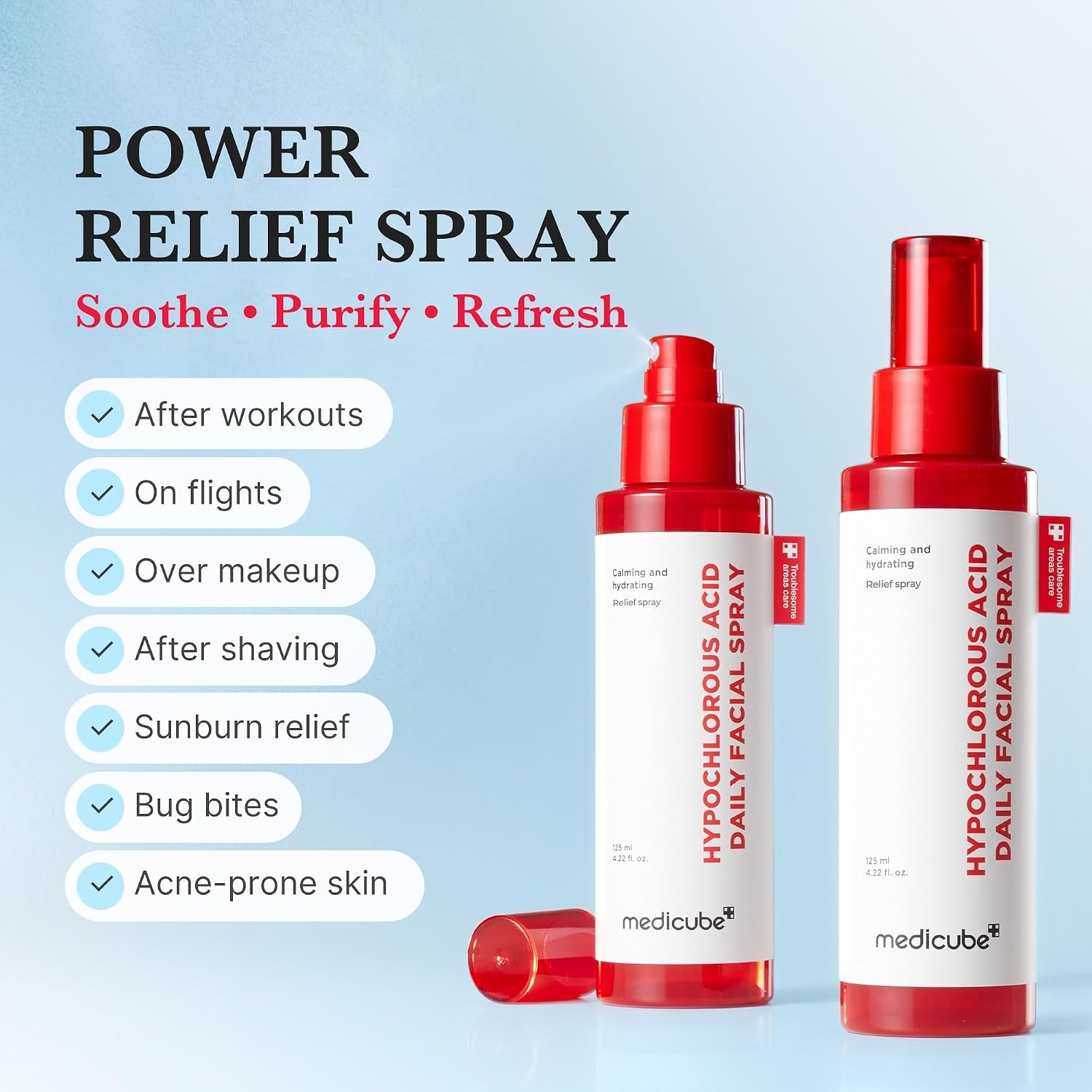 image:imagemedicube Red Power Duo for Soothing HOCI Soothing Spray amp TXA Serum