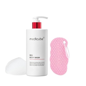 medicube Clarifying Back & Chest Duo – Red Body Wash & Soft Peeling Sponge